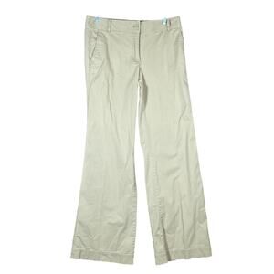 LOFT Womens Pants Tan Signature Chino Mid Rise Khaki Cotton Blend Stretch 6
